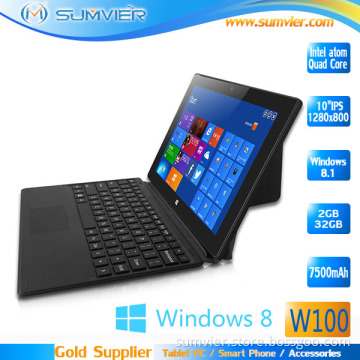 10.1 Inch IPS 1280X800 Intel Baytrail-T (Quad-core) Windows8.1 PRO Tablet (W100)